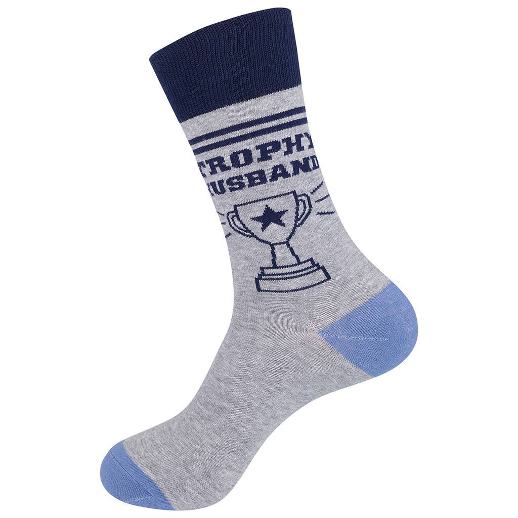 Trophy Husband Socks | Funny Sock | Men's Socks | Groom Gift - HER Home Design Boutique
